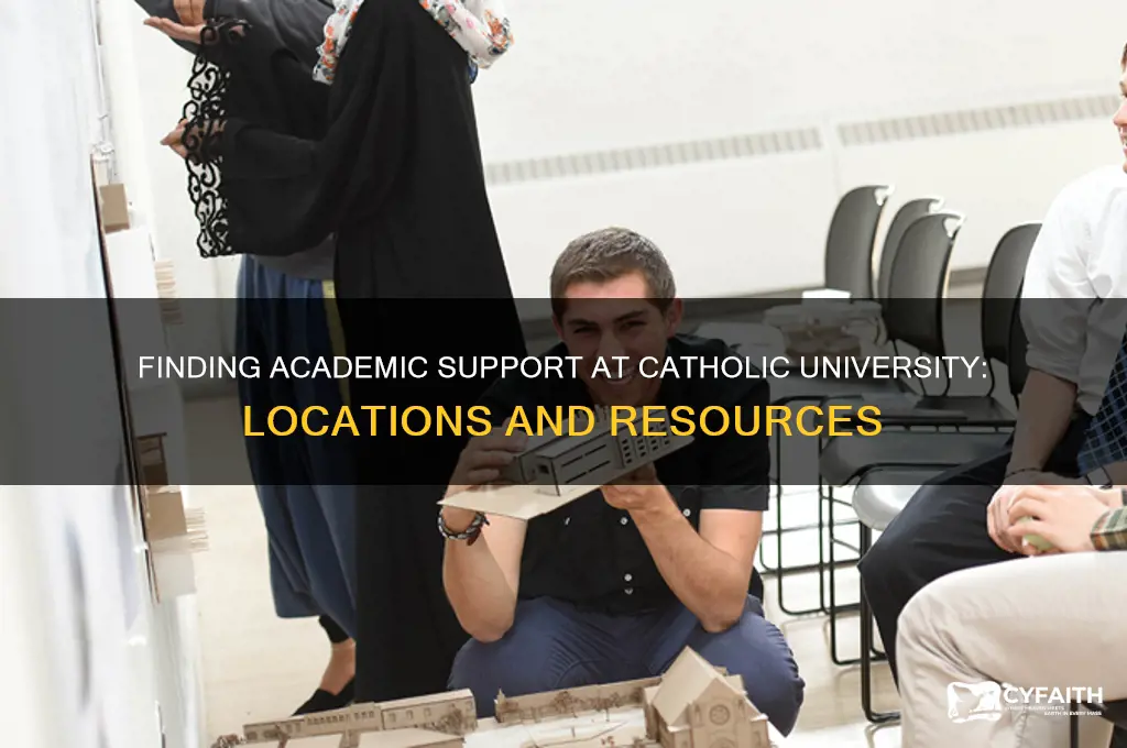 where is academic support located at catholic university