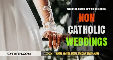 Canon Law's Stance on Attending Non-Catholic Weddings: A Guide