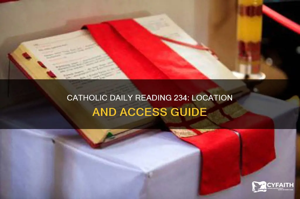 where is catholic daily reading 234