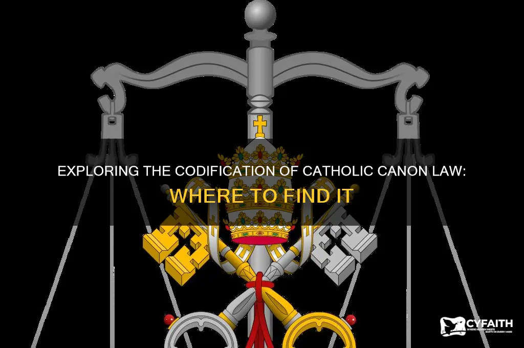 where is catholic law codified