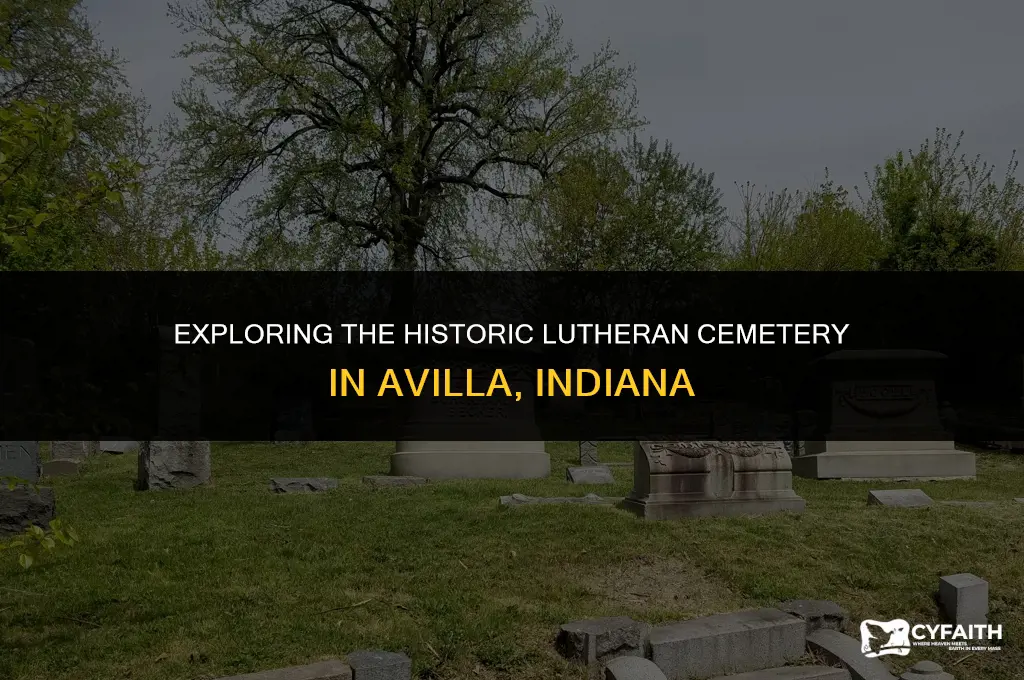 where is lutheran cemetery avilla indiana