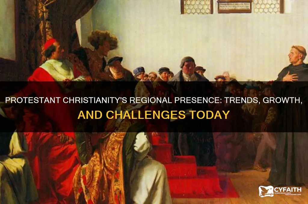 where is protestant chrisitianty at in the region mostly