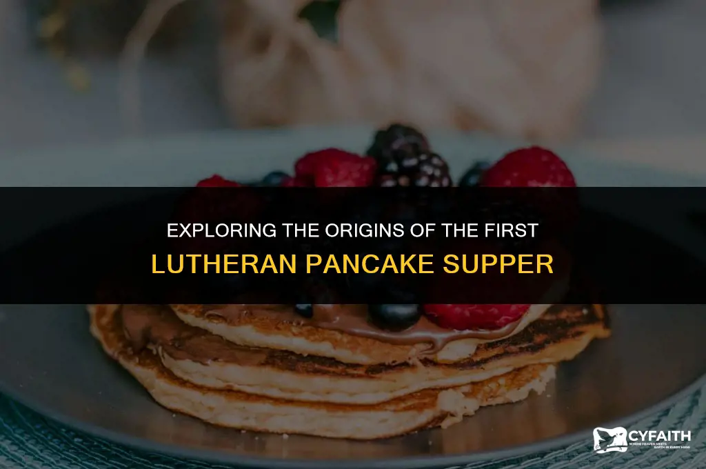 where is the 1st lutheren pancake supper