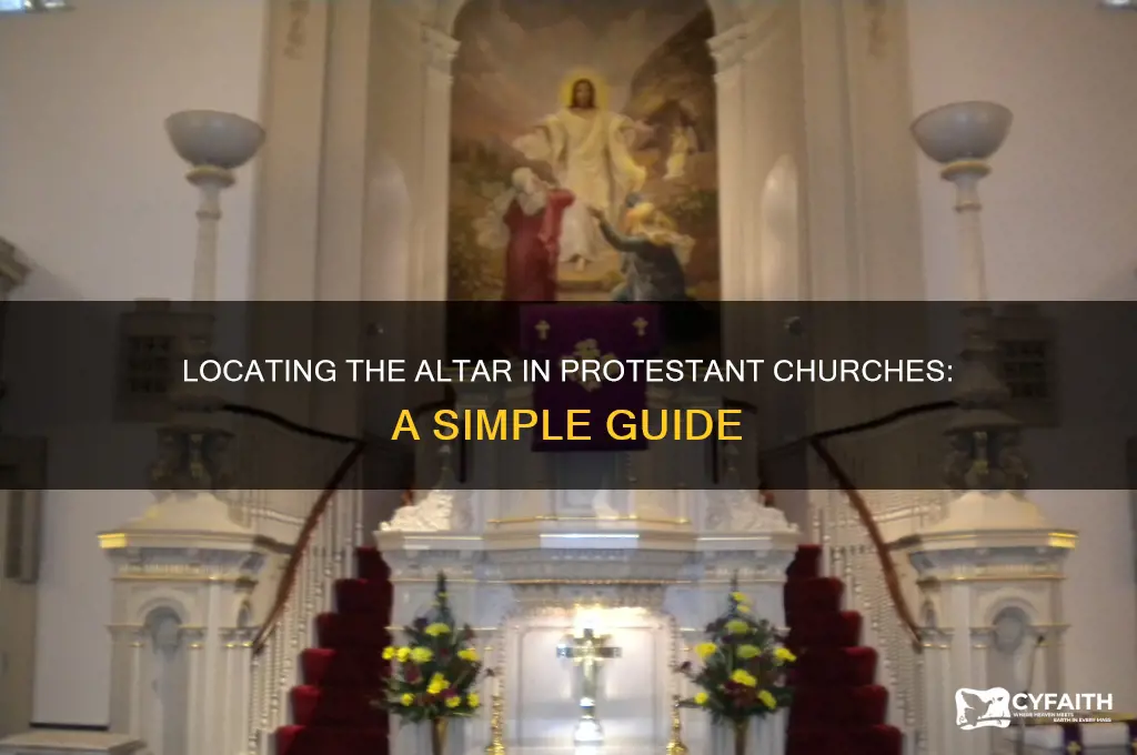 where is the altar in a protestant chruch