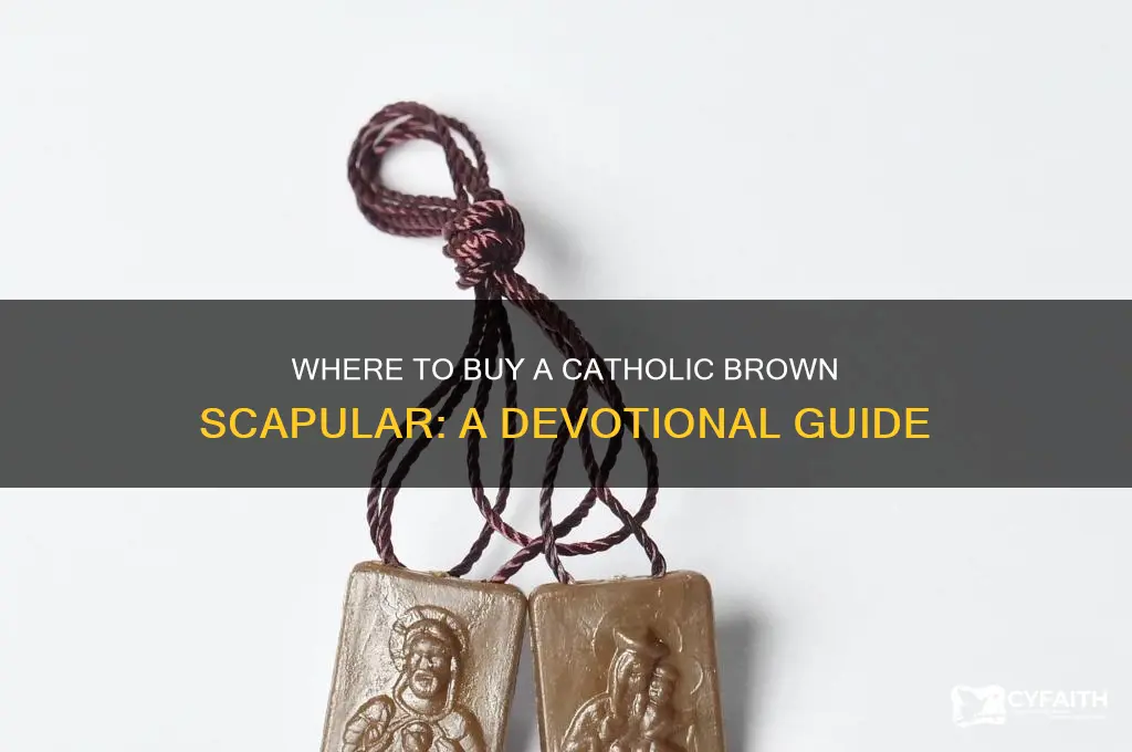 where to buy catholic brown scapular
