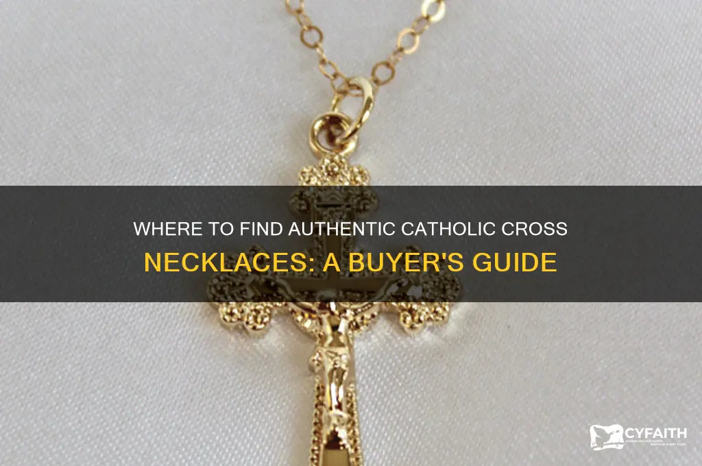 where to buy catholic cross necklace