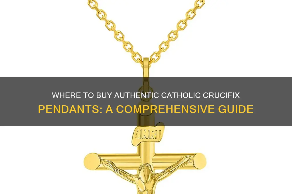 where to buy catholic crucifix pendant