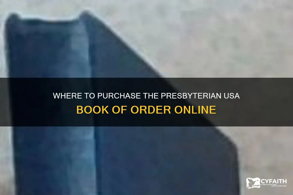 where to buy presbyterian usa book of order