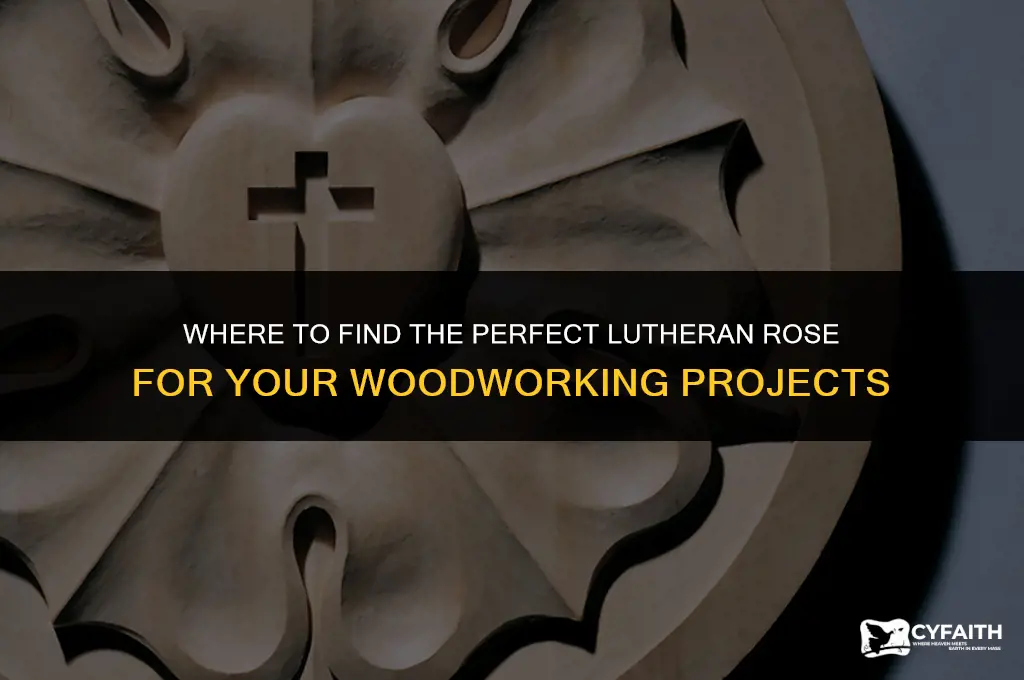 where to buy woodworking lutheran rose