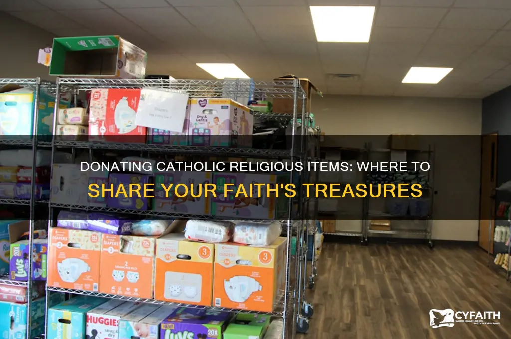 where to donate a box of catholic religious item
