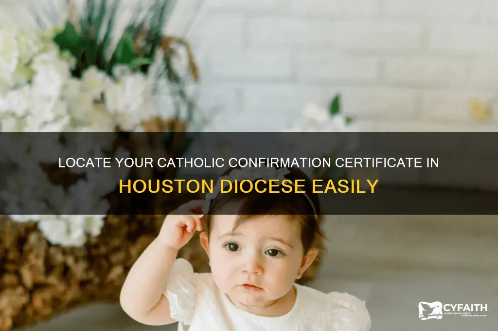 where to find confirmation certificate catholic diocese houston