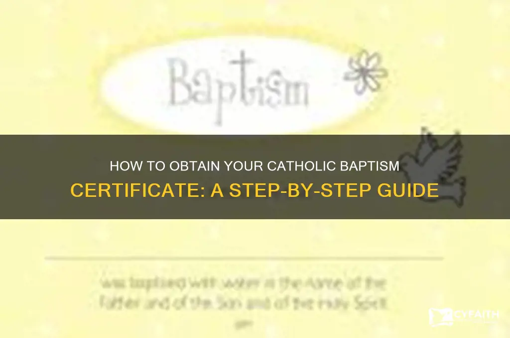 where to get catholic baptism certificate