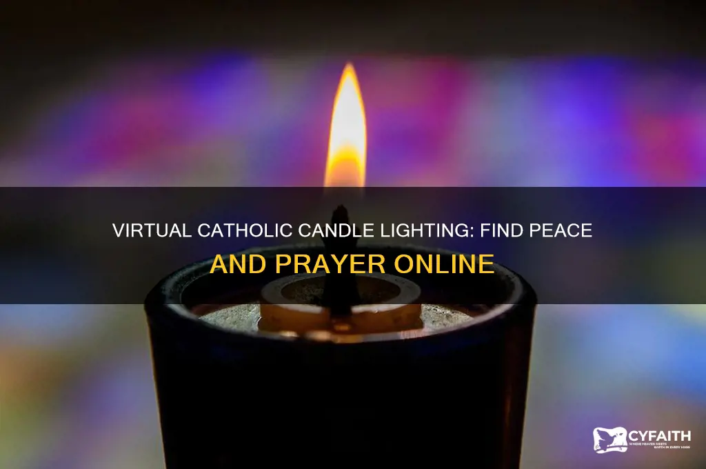 where to have a catholic candle lit on line