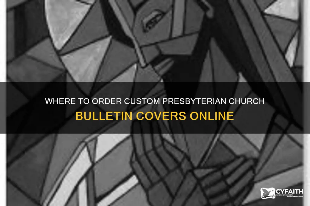 where to order presbyterian church bulletin covers