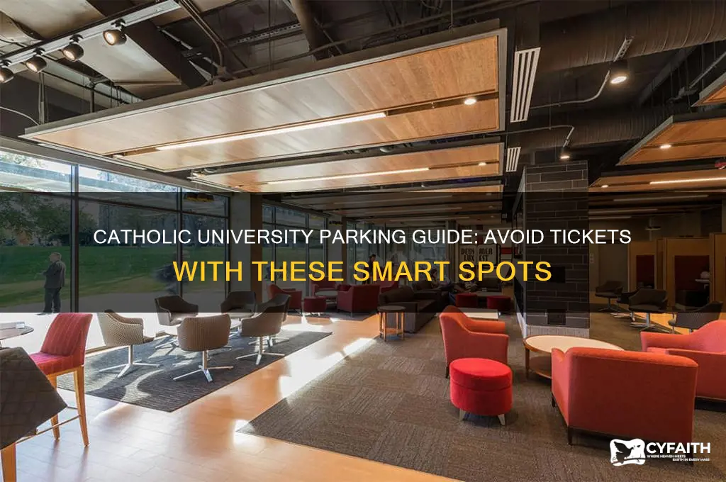 where to park and not get ticket catholic university