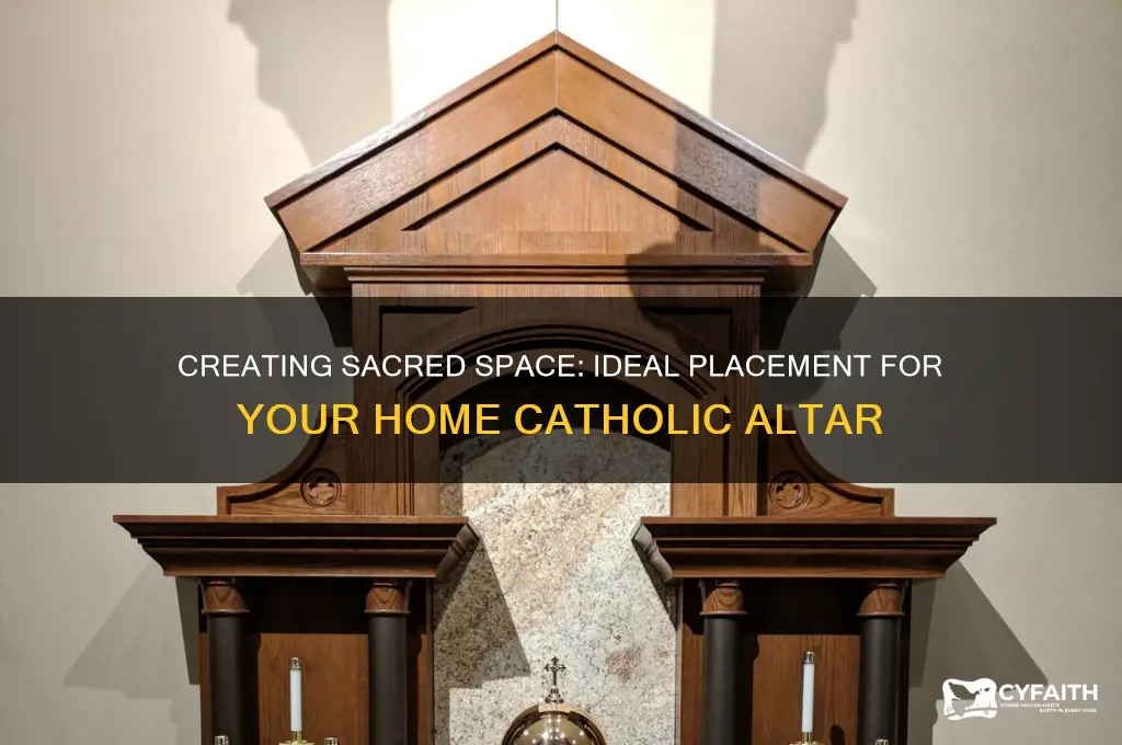 where to place catholic altar at home