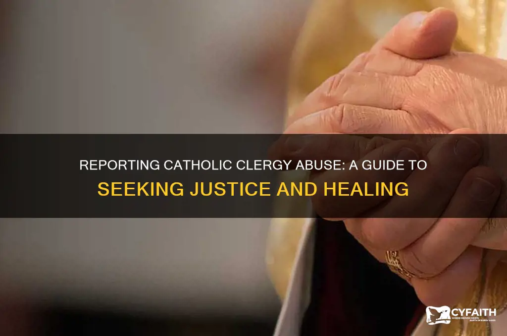 where to report catholic clergy abuse