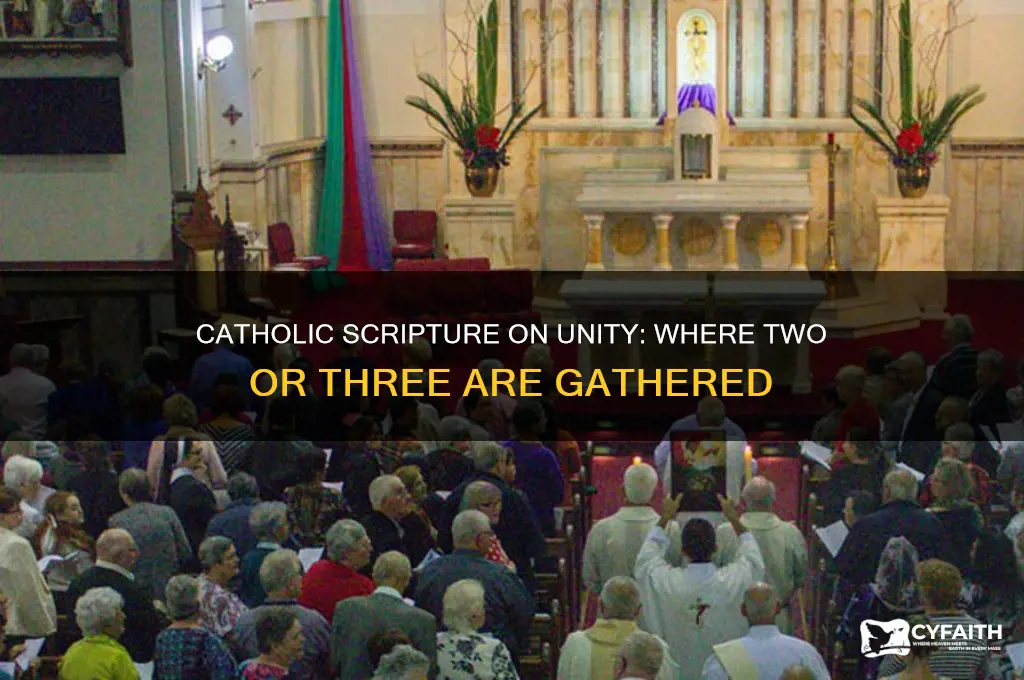 where two or three are gathered scripture catholic