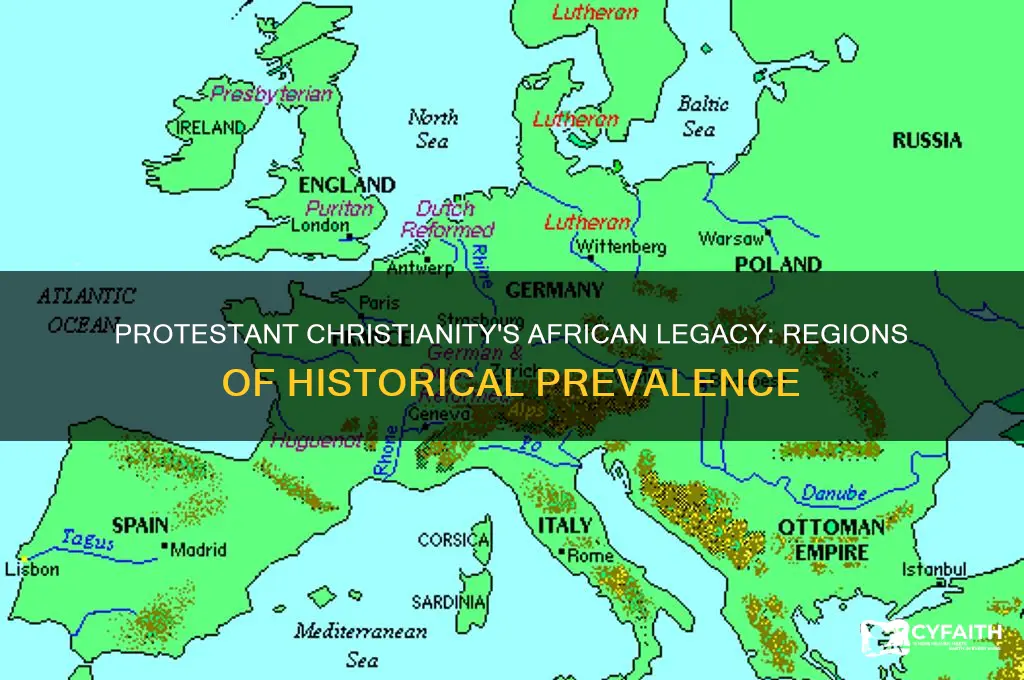 where was protestant christianity prevalent in africa