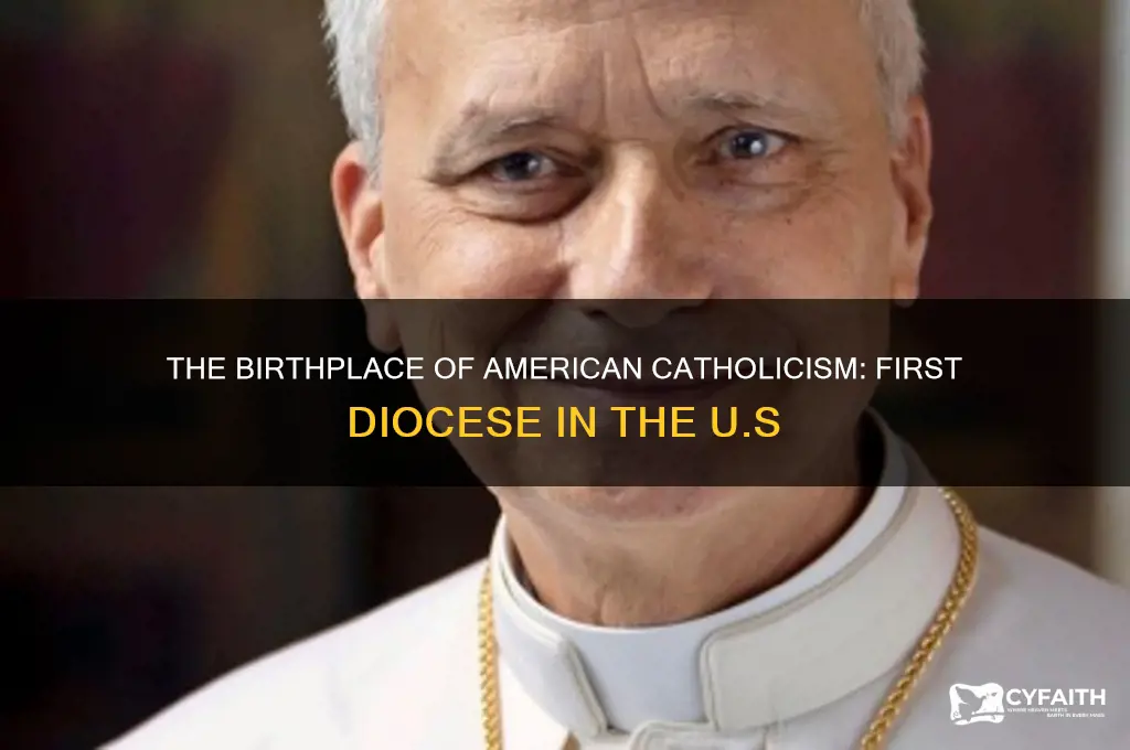 where was the first catholic diocese in the united states