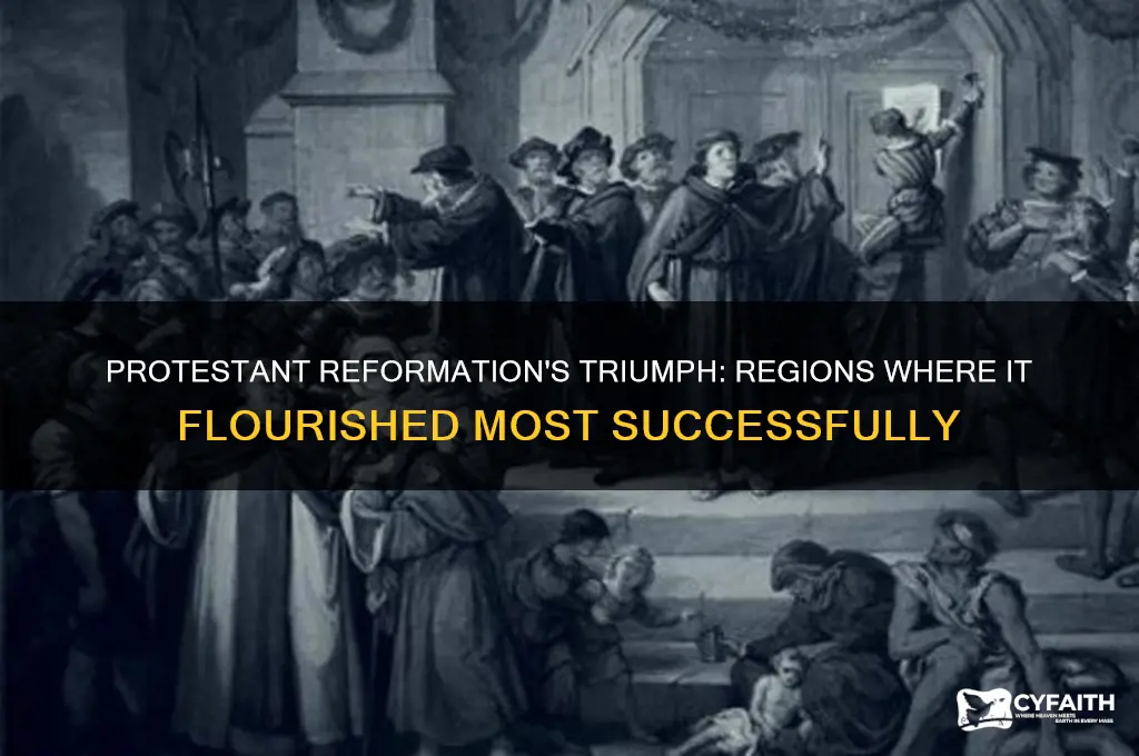 where was the protestant reformation most successful