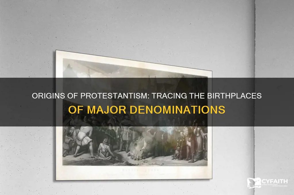 where were most protestant religion come from