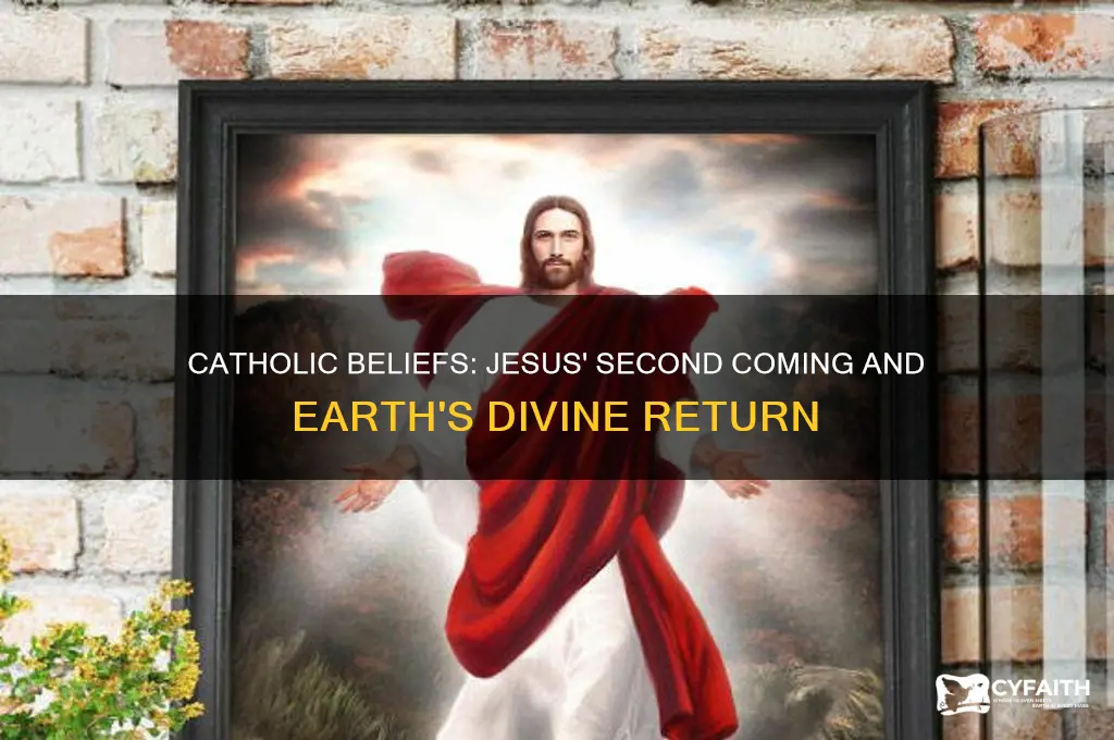 where will jesus return to earth catholic
