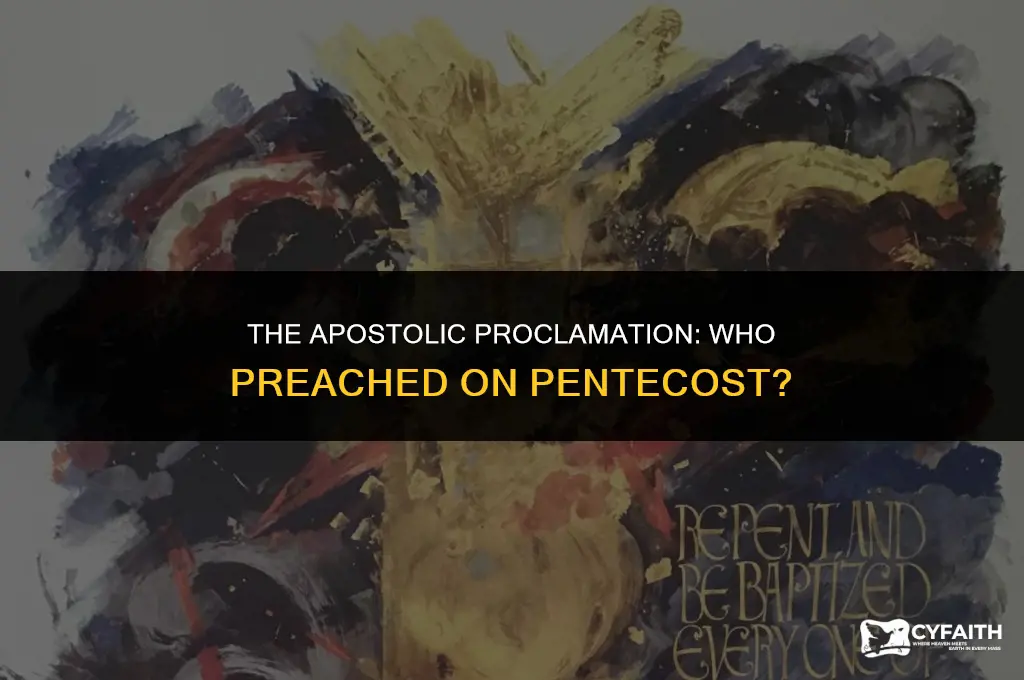 which apostle preached on the day of pentecost