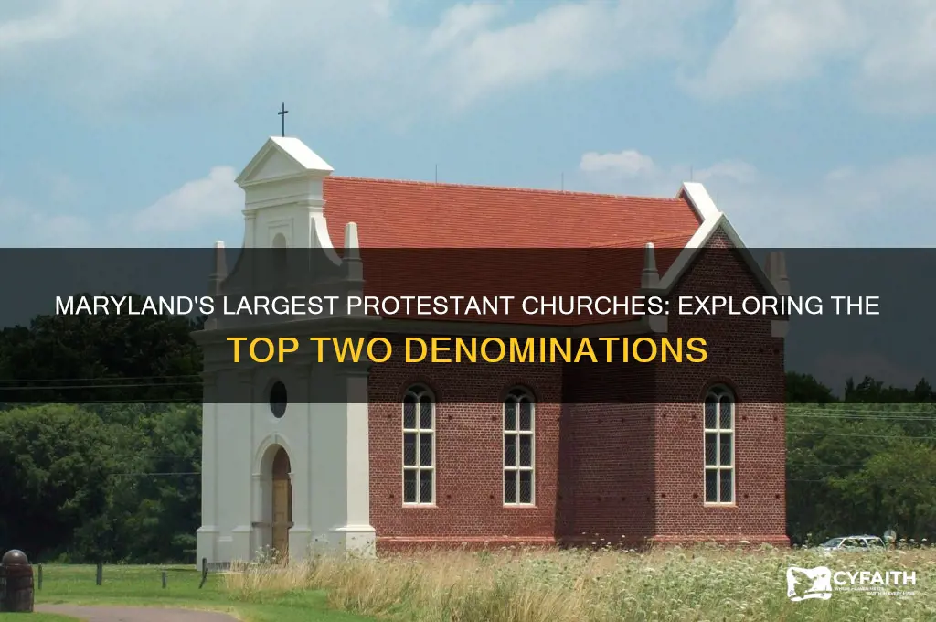 which are the two largest protestant churches in maryland