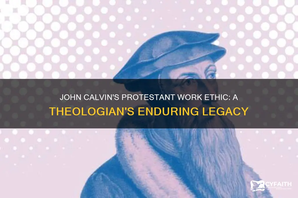 which attitude toward work did protestant theologian john calvin promote