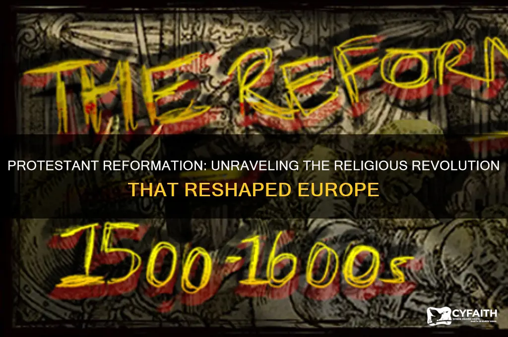 which best describes protestant reformation