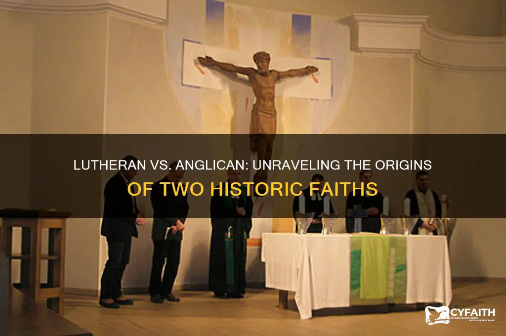 which came first lutheran or anglican