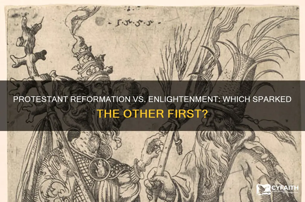 which came first the enlightenment or protestant reformation
