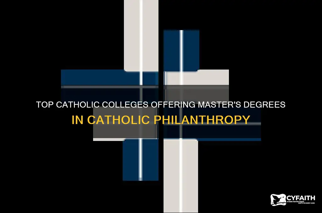 which catholic college offers a masters degree in catholic philanthropy