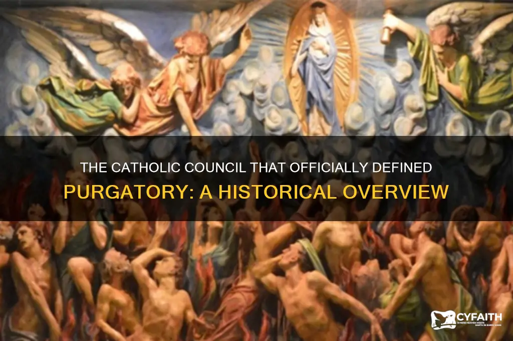 which catholic council established purgatory