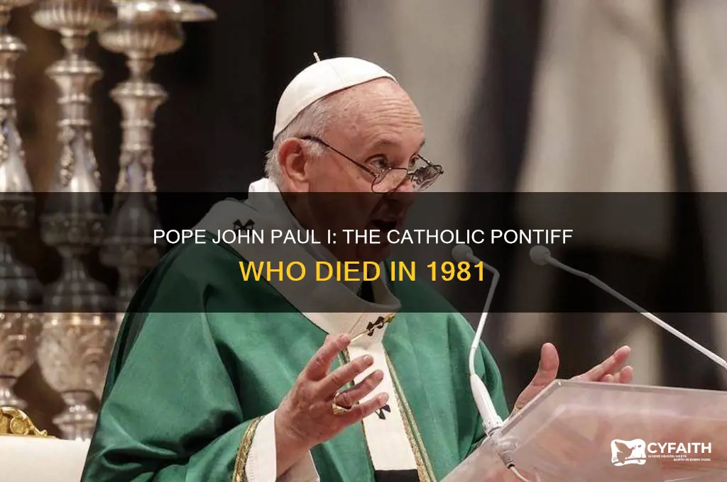 which catholic pope died in 1981