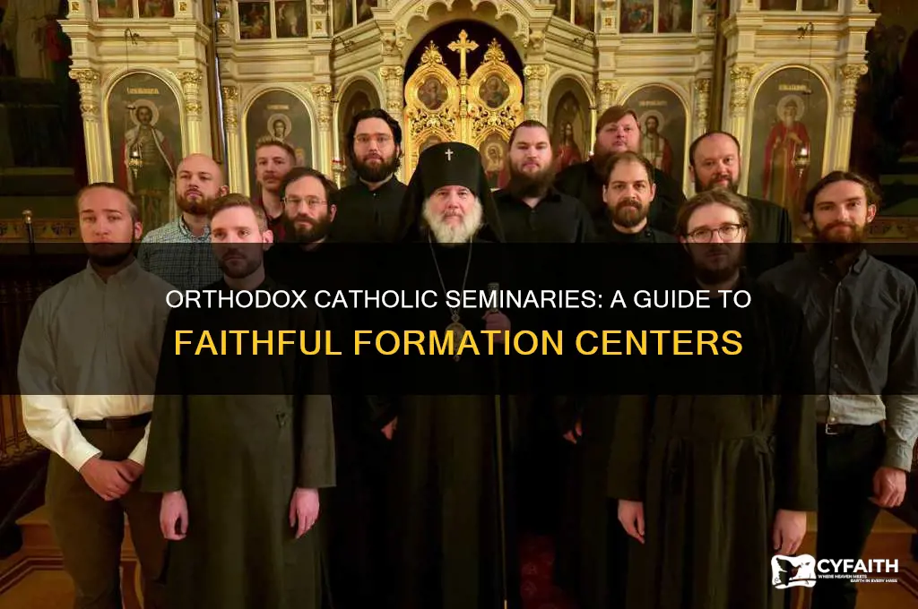 which catholic seminaries are orthodox