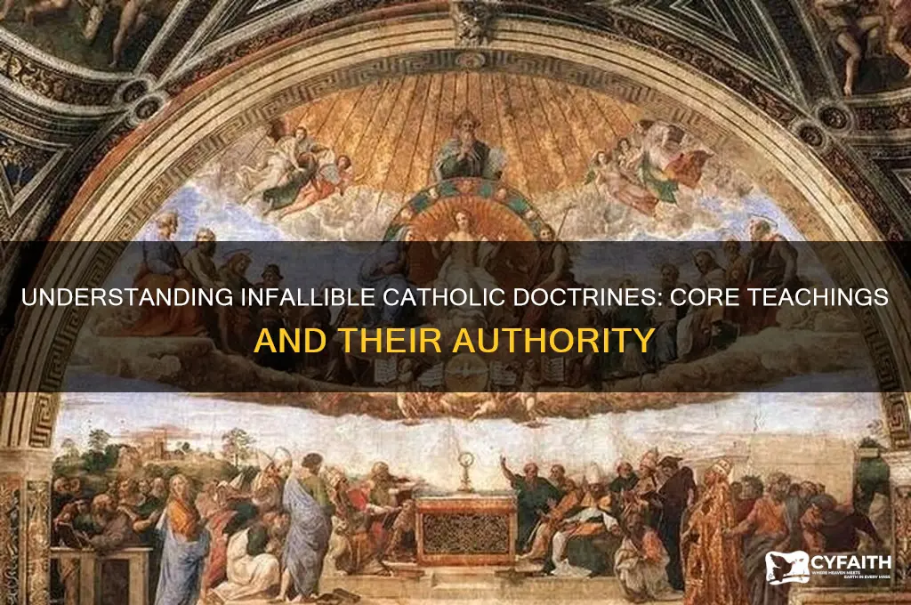 which catholic teachings are infallible