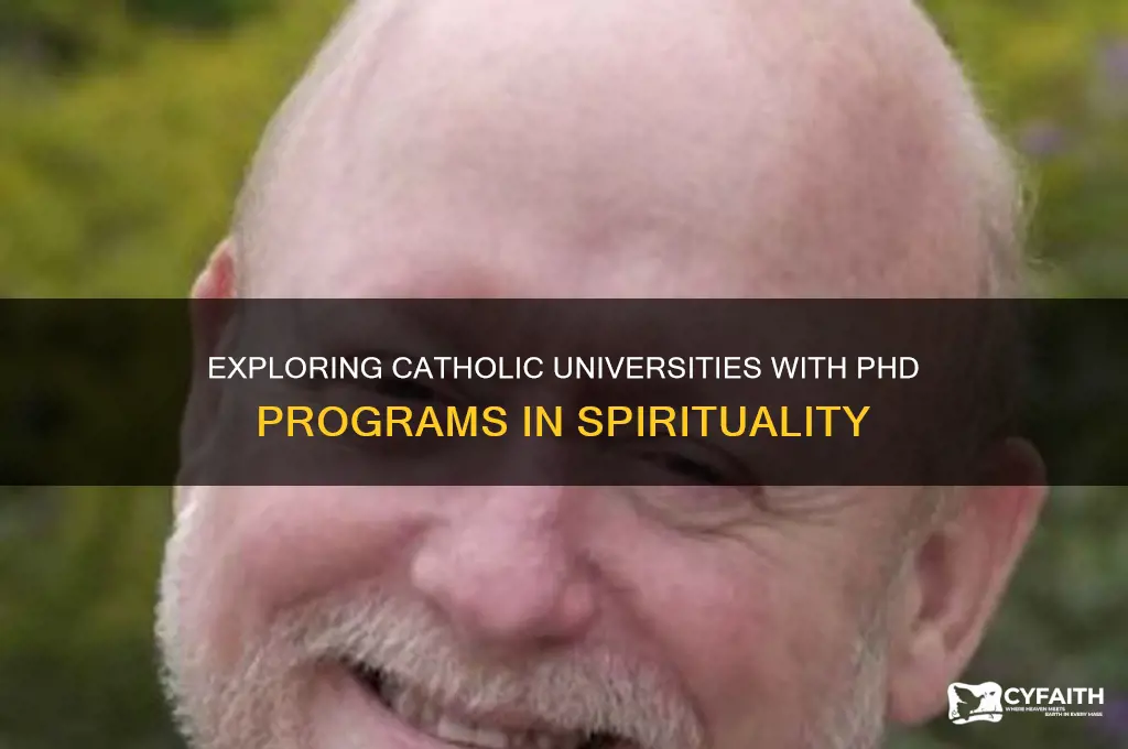 which catholic universities offer a phd in spirituality