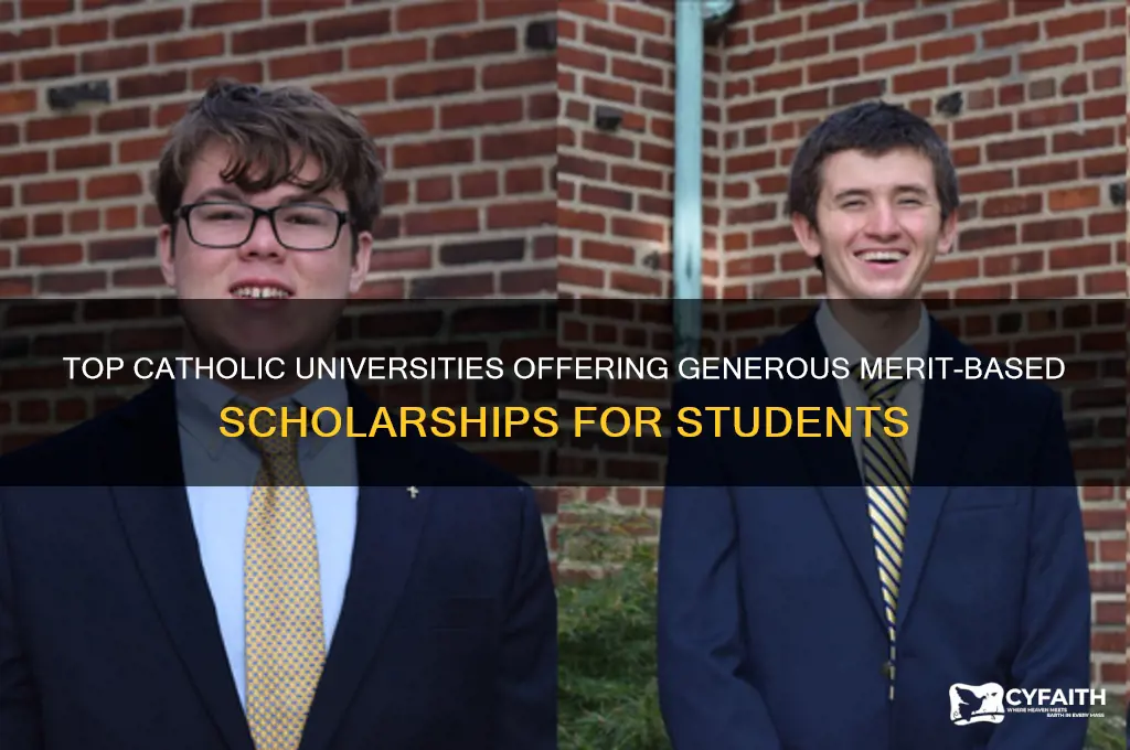 which catholic university give best merit scholarships