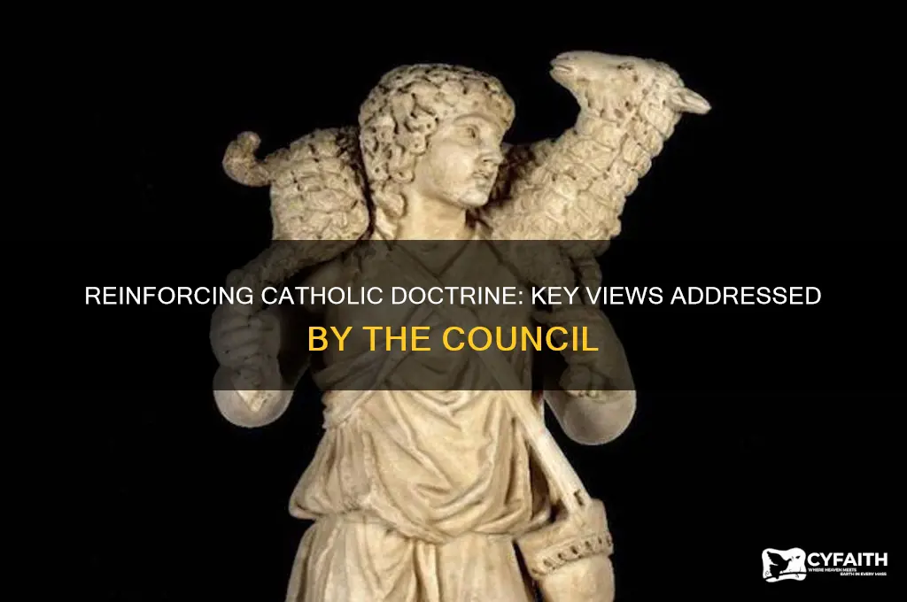 which catholic views did the council try to reinforce