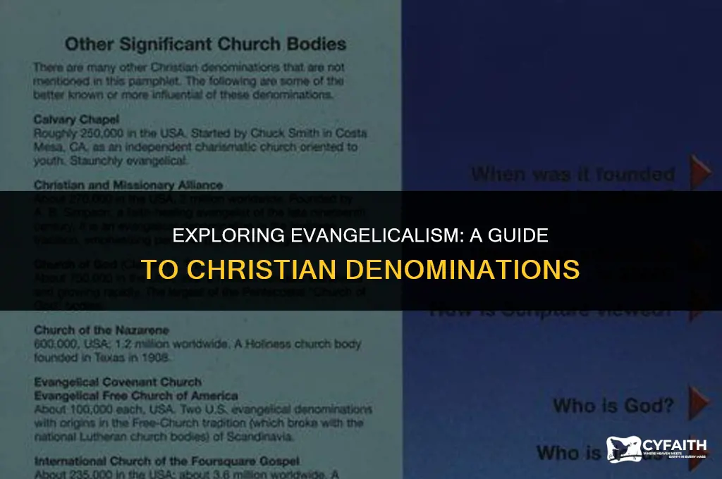 which christian denominations are considered evangelical