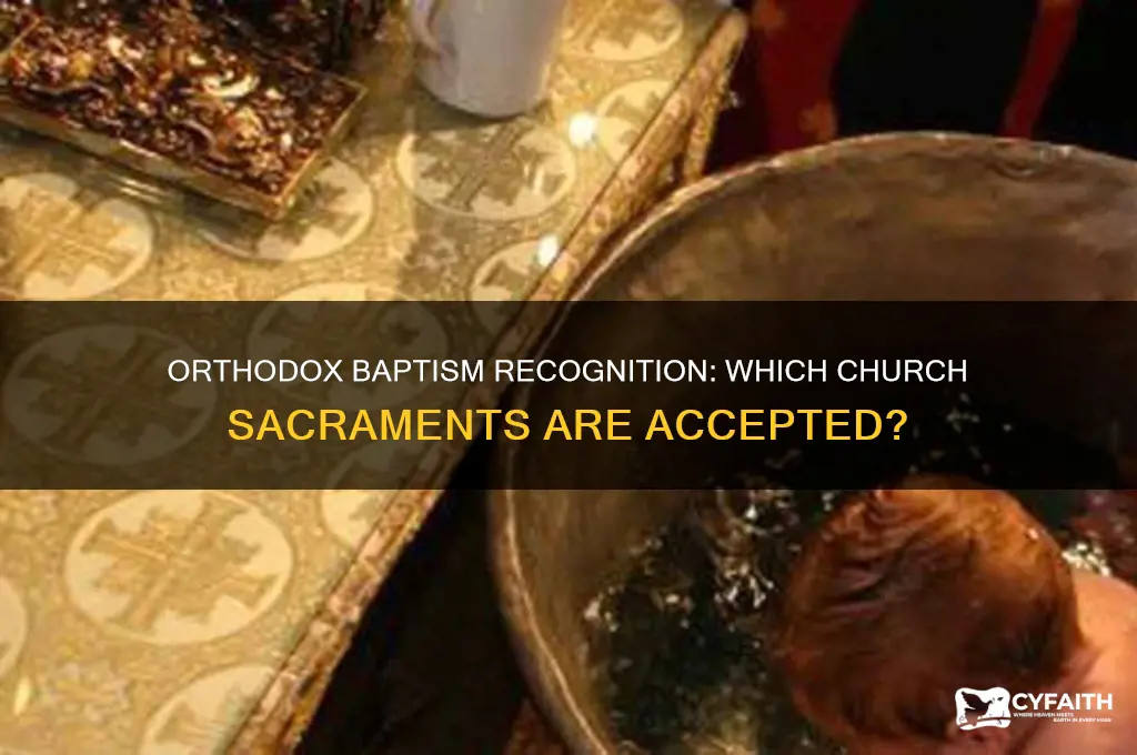 which church baptism is accepted for the orthodox christian church