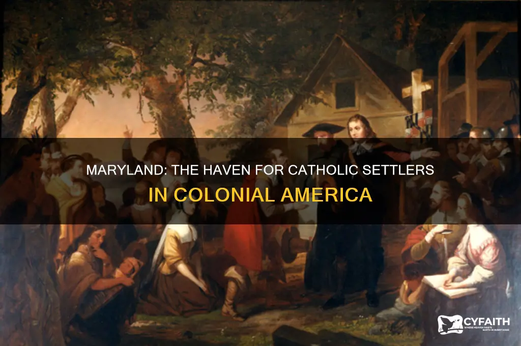 which colony welcomed catholic settlers