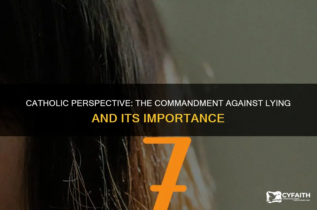 which commandment catholic lying