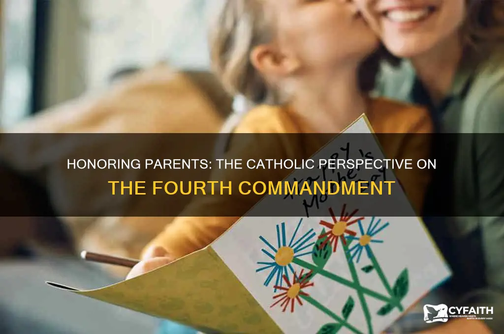 which commandment is honor your father and mother in catholic