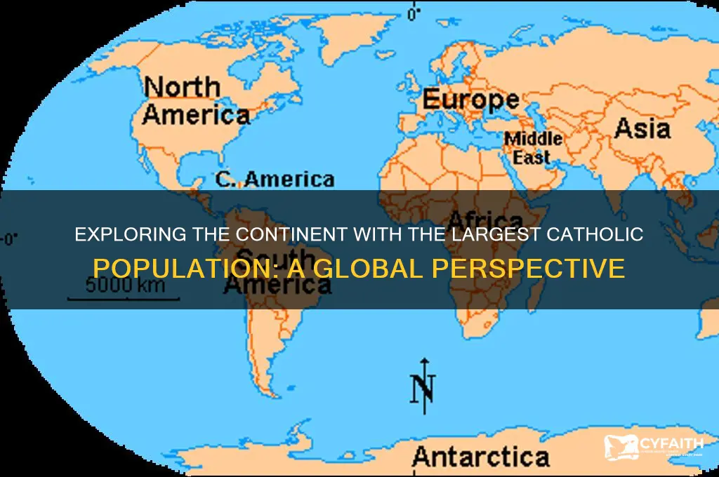 which continent has the largest catholic population