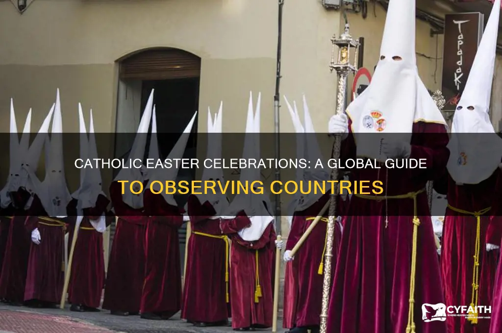 which countries celebrate catholic easter