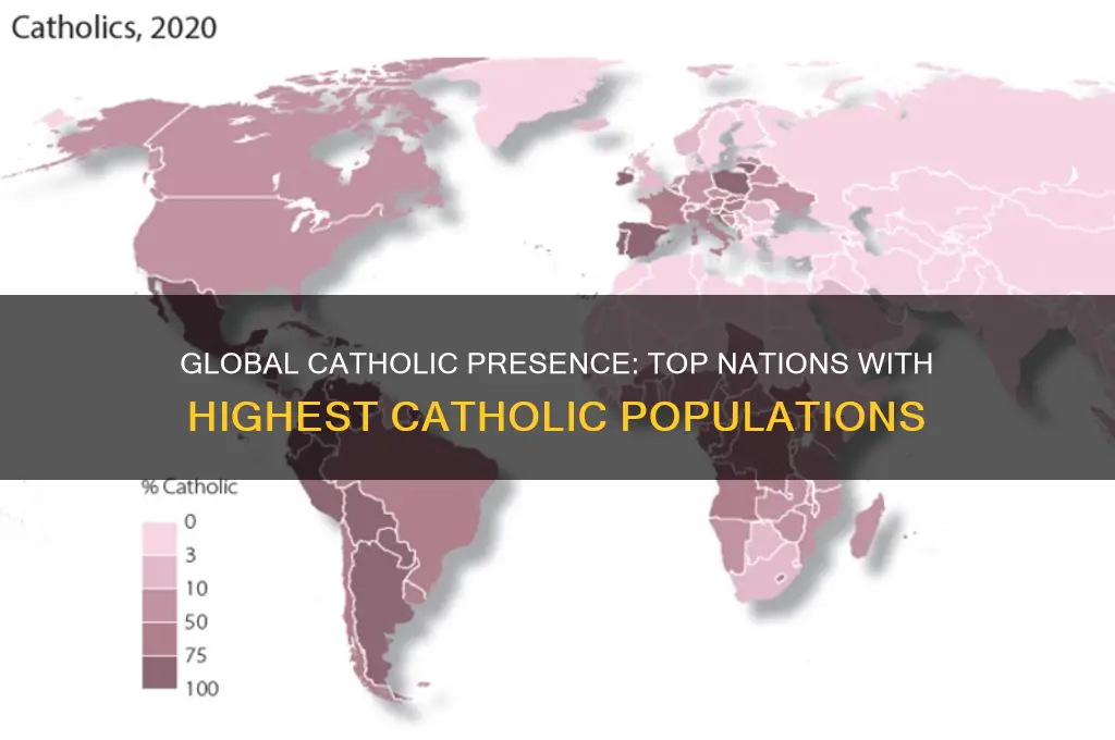 which countries have the highest percentage of catholics