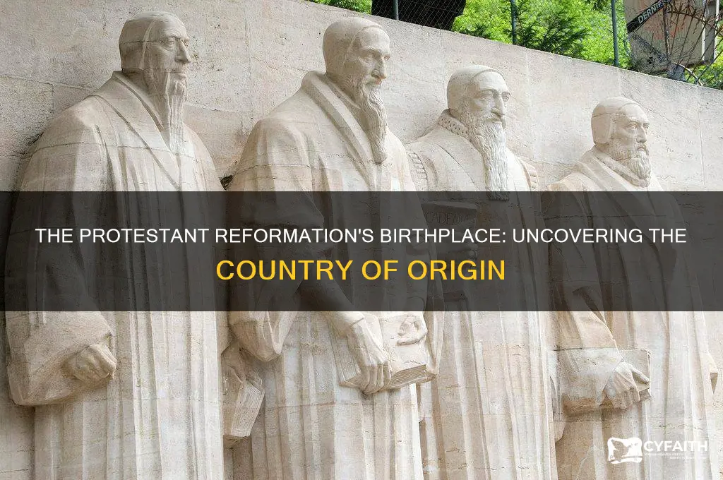 which country was the birthplace of the protestant reformation